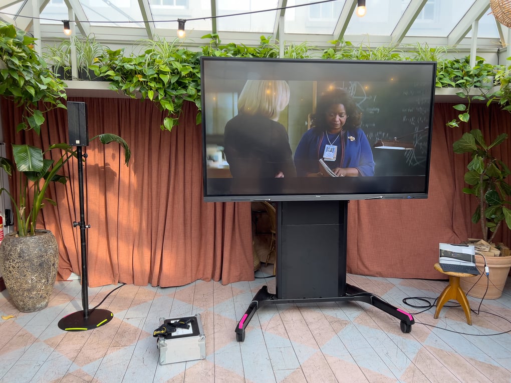 86" touch screen hire