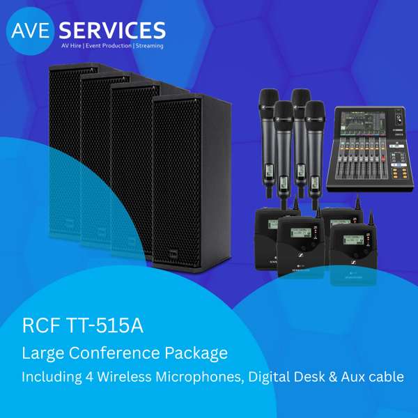 RCF TT515a, Sennheiser mics