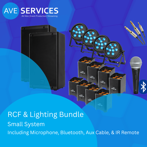 Small Wedding PA/Lighting Bundle hire