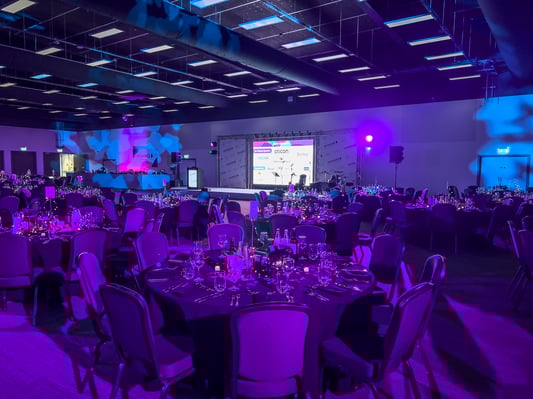 AV, audio visual, lectern, microphones, LED video wall, tv, speakers, microphones, PA system, technicians, projectors, projector screen, camera, live stream, streaming, uplighters, AVE Services, oxford, berkshire, hampshire, london