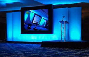 Conference equipment newbury hire for event set and stage lighting and sound wireless microphone