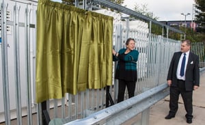 Reading Buses Unveiling Curtain Closed