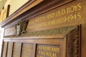 sevenoaks school, kent navy blue curtain