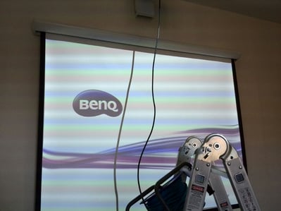 Manual screen, benq high lumen projector short throw ratio HD 1080p 3D 
