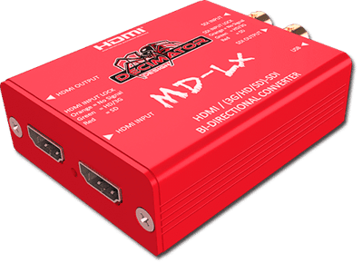 Convert between SDI and HDMI bo-directionally, while also having a loop output for both sets of inputs. A great pocket size tool