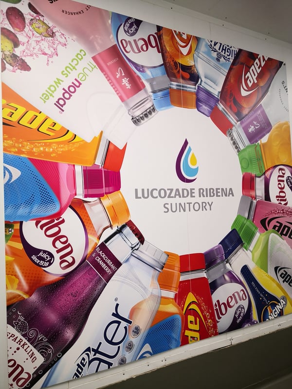 Lucozade, Ribena, Suntory limited, drinks company, wales, Gloucestershire, M4, Unveiling curtains, PA system, Microphone hire, Speaker hire, Events, events hire, opening ceremony hire , event av equipment, event equipment, lucozade, ribena, AV equipment, ave, AVE Services