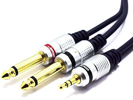 1/4"- 3.5MM Jack Splitter