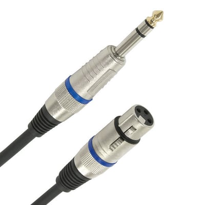 1/4" Jack - F XLR
