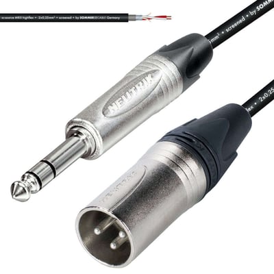 0.5M 1/4" Jack - M XLR