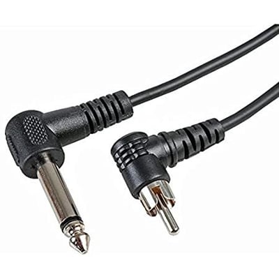 90 Deg 1/4" Jack - RCA Mono