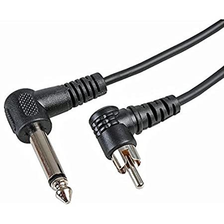 90 Deg 1/4" Jack - RCA Mono