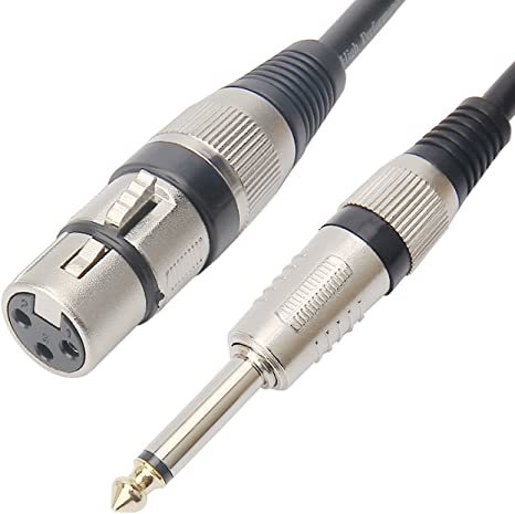 F XLR- M 1/4" TS