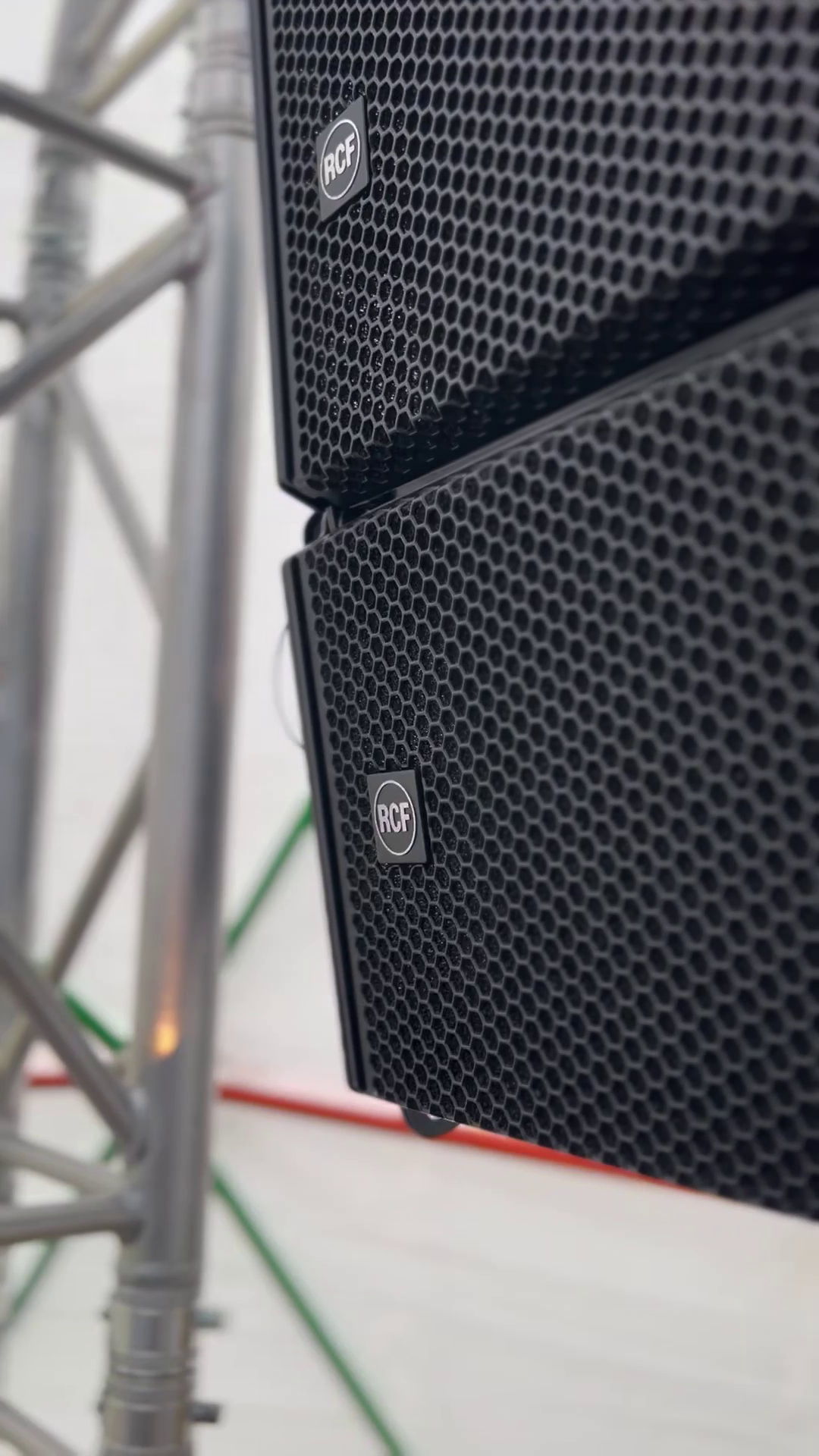 RCF Line array speakers
