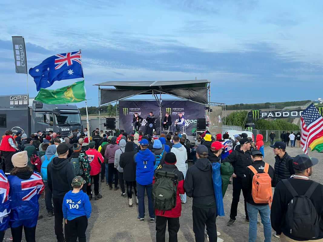 Motocross, Monster energy, PA system, lights, uplighters, wireless microphones, outdoor event, technicians, video wall, led video wall, large event, viip area, moto, Winchester, Hampshire, M3, motocross, conference, awards, av, audio visual, AVE Services