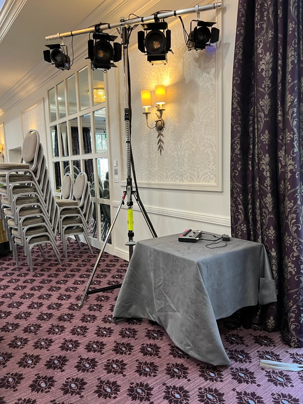 Staging, stage, 6m x 3m, Bath, Bristol, Events, awards, step, skirt, lighting, spot lights, audio visual, av , AVE Services