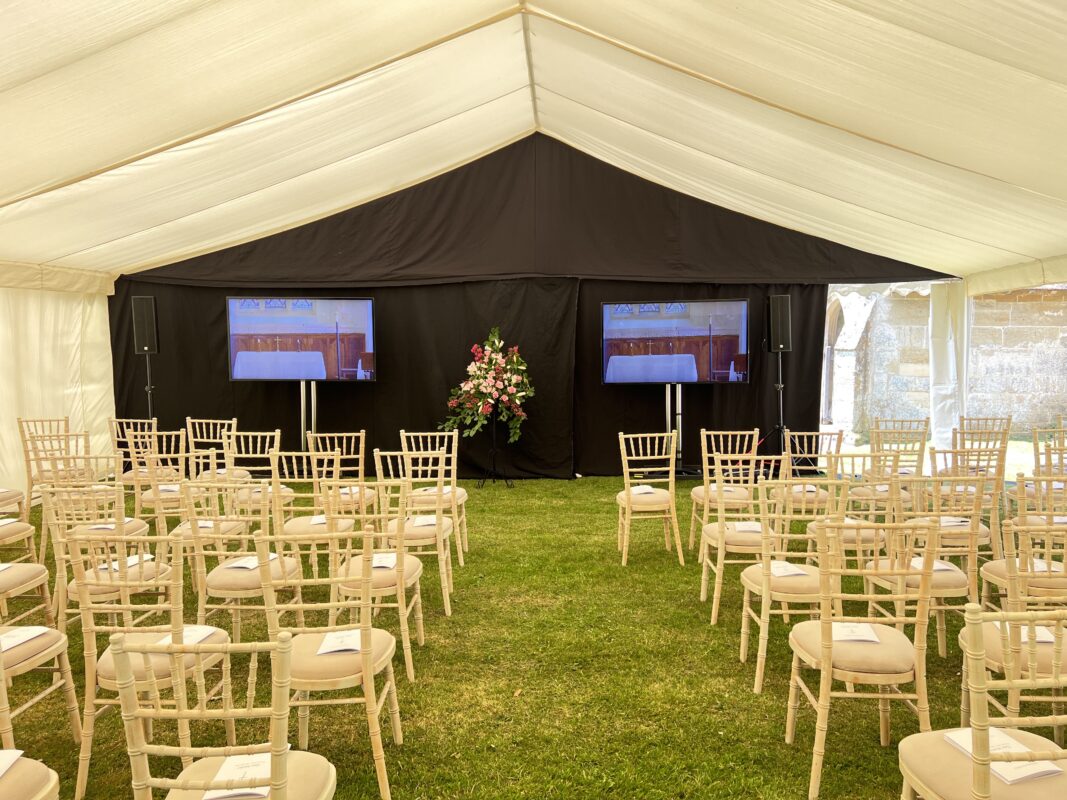 65" screens, live relay, repeater screens, funeral, av hire, screen hire, large screens, audio visual equipment, conference, meeting, berkshire, oxfordshire, m4, london, ave services