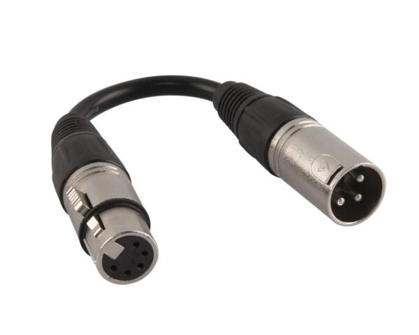 3 Pin - 5 Pin DMX Adapter