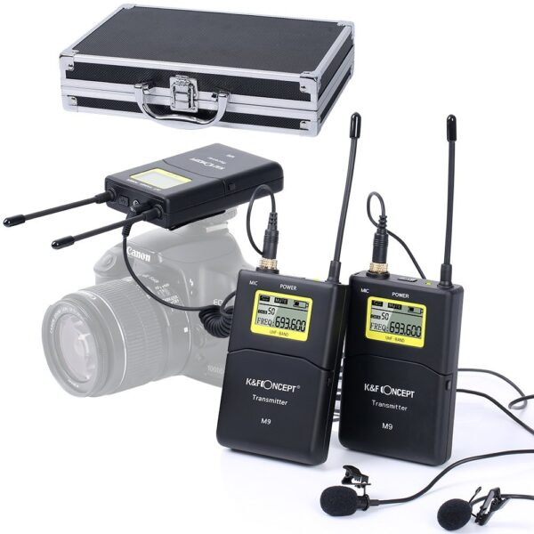 K&F Concept M9 Wireless Microphone kit (Ex-hire)